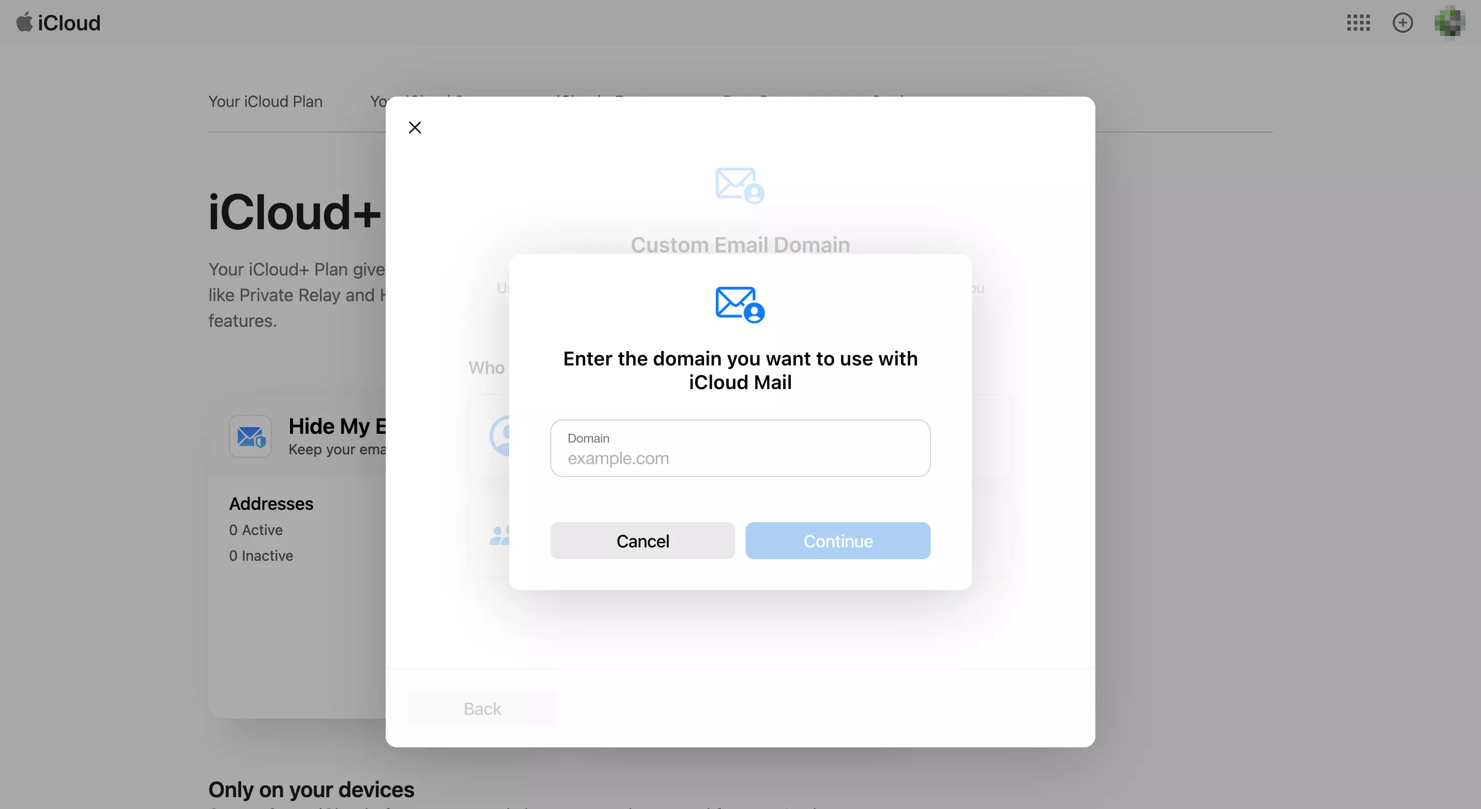 Imagen: iCloud Mail: elige en iCloud el dominio personalizado para tu email